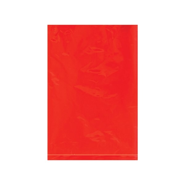 Bsc Preferred 6 x 9'' - 2 Mil Red Flat Poly Bags, 1000PK BUY04001335 - main